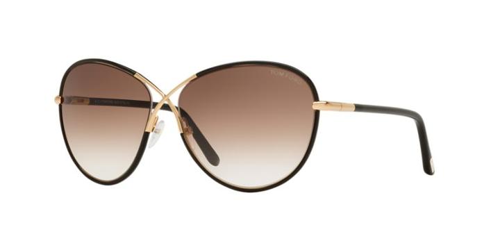 Tom Ford 01b Black Square Sunglasses - Ft0344