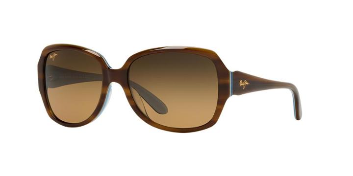 Maui Jim Kalena Brown Round Sunglasses, Polarized