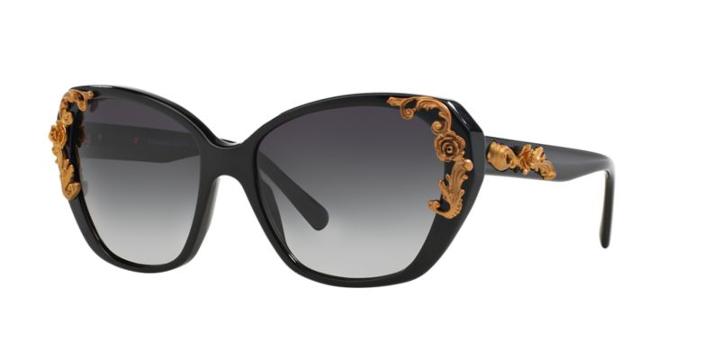 Dolce &amp; Gabbana Dg4167 Black Cat Sunglasses