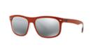 Ray-ban Rb4226f 59 Orange Rectangle Sunglasses