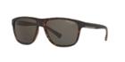 Armani Exchange Tortoise Matte Rectangle Sunglasses - Ax4052s