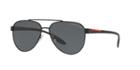 Prada Linea Rossa Ps 54ts 58 Black Pilot Sunglasses