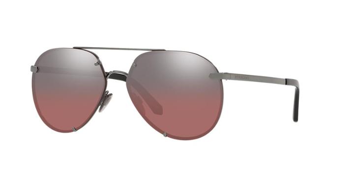 Burberry 61 Gunmetal Pilot Sunglasses - Be3099