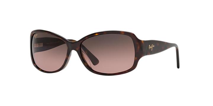 Maui Jim Nalani Tortoise Rectangle Sunglasses, Polarized