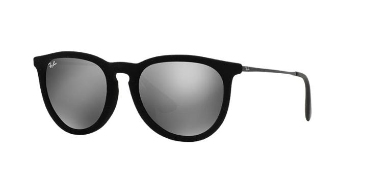 Ray-ban Rb4171f 54 Erika Black Pilot Sunglasses