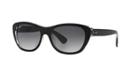 Ray-ban Black Matte Square Sunglasses - Rb4227