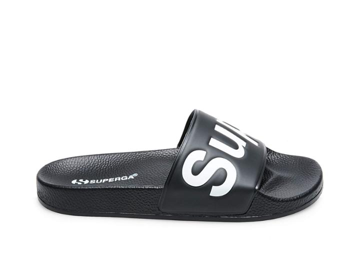 Superga 1908 Slides Black/white
