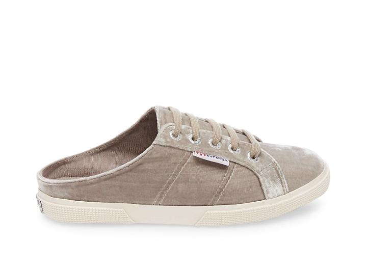 Superga 2288 Velvet Mule Lt Grey