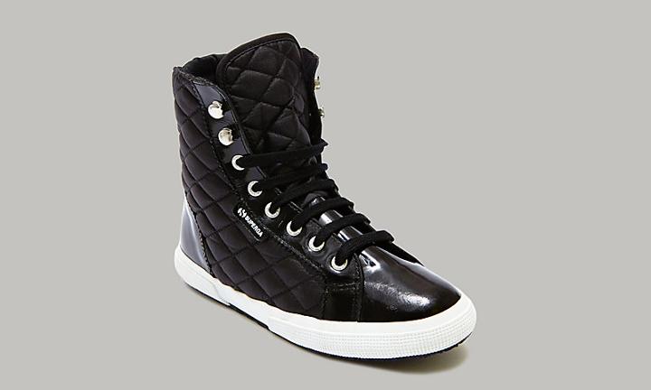 Superga 2260 Nylquiltvarnishj Black