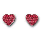 Swarovski Heart Truth Pierced Earrings