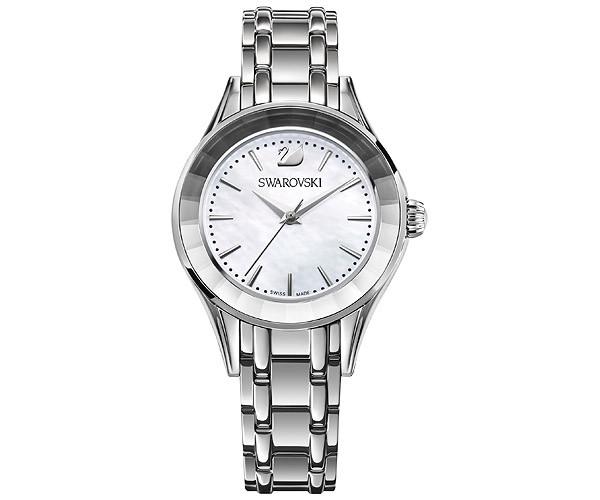 Swarovski Swarovski Alegria Watch, Mother-of-pearl Gray Stainless Steel