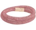 Swarovski Swarovski Stardust Bracelet, S Pink Rose Gold-plated