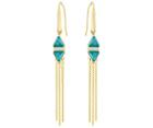 Swarovski Swarovski Labyrinth Chandelier Pierced Earrings, Multi-colored, Gold Plating Dark Multi Gold-plated