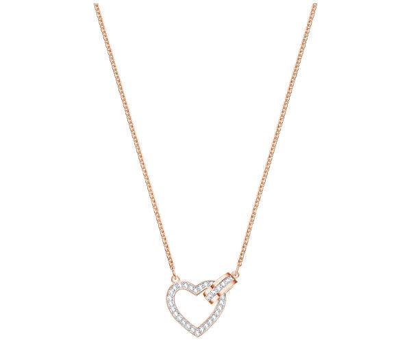 Swarovski Swarovski Lovely Necklace, White, Rose Gold Plating White Rose Gold-plated