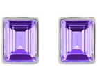 Swarovski Swarovski Evanescent Pierced Earrings Violet Rhodium-plated