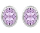 Swarovski Swarovski Laser Pierced Earrings Violet Rhodium-plated