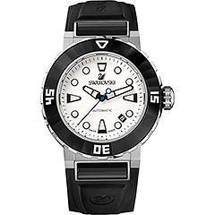 Swarovski Octea Abyssal Stainess Steel Rubber Strap Automatic  Watch