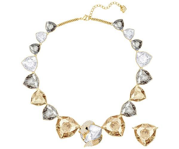 Swarovski Swarovski March Fox Necklace, Multi-colored, Gold Plating Light Multi Gold-plated