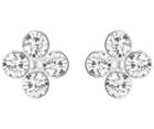 Swarovski Swarovski Fortune Pierced Earrings White Rhodium-plated