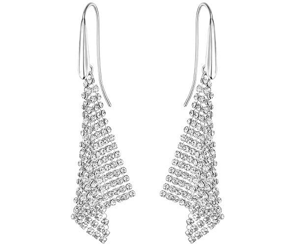 Swarovski Swarovski Fit Small Pierced Earrings White Rhodium-plated