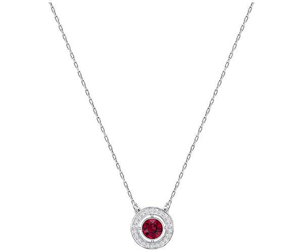 Swarovski Swarovski Forever Birthstone Necklace, July Red Rhodium-plated