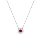 Swarovski Swarovski Forever Birthstone Necklace, July Red Rhodium-plated