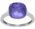 Swarovski Swarovski Dot Ring Violet Rhodium-plated