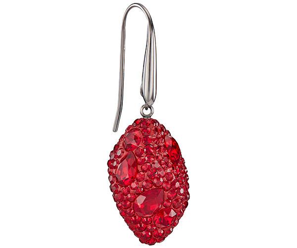 Swarovski Swarovski Atelier Swarovski Core Collection, Moselle Drop Pierced Earrings Red Rhodium-plated
