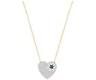 Swarovski Swarovski Great Star Necklace, Blue White Gold-plated