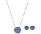 Swarovski Swarovski Fun Set Teal Rhodium-plated
