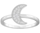 Swarovski Swarovski Field Moon Ring, White, Rhodium Plating White Rhodium-plated