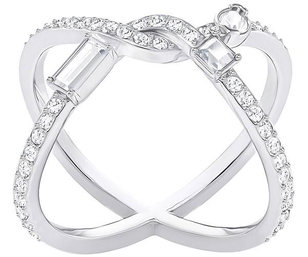 Swarovski Swarovski Henrietta Cross Ring, White, Rhodium Plating White Rhodium-plated