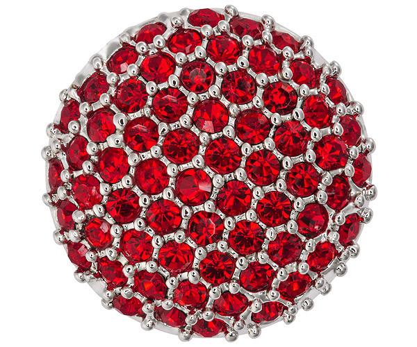 Swarovski Swarovski Pavã© Red Charm Pop  Rhodium-plated