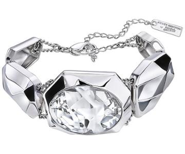 Swarovski Swarovski Atelier Swarovski By Jean Paul Gaultier, Reverse Bracelet White Rhodium-plated