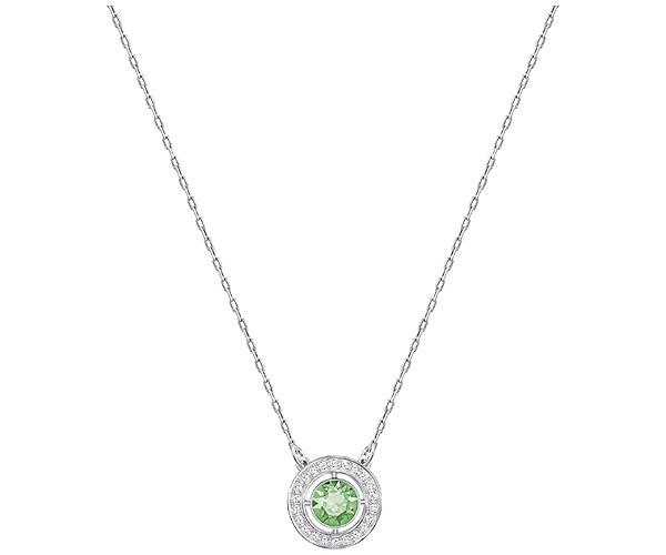 Swarovski Swarovski Forever Birthstone Necklace, August Green Rhodium-plated