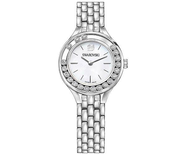 Swarovski Swarovski Lovely Crystals Mini Watch, Metal Bracelet, Silver Tone White Stainless Steel