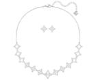 Swarovski Swarovski Sparkling Dance Star Set, Medium, White, Rhodium Plating White Rhodium-plated
