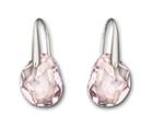Swarovski Swarovski Galet Pierced Earrings Pink Rhodium-plated