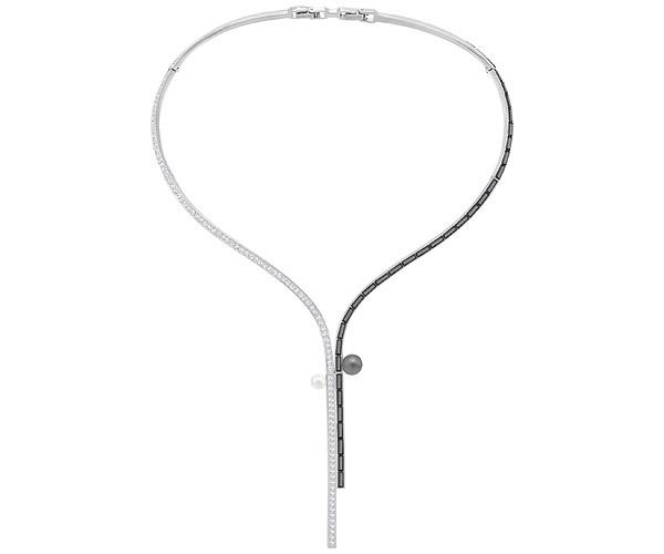 Swarovski Swarovski Growth All-around Necklace, Multi-colored, Rhodium Plating Dark Multi Rhodium-plated