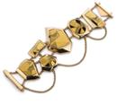 Swarovski Swarovski Atelier Swarovski For Jean Paul Gaultier, Reverse Large Bracelet Brown Gold-plated