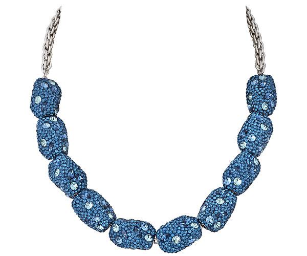 Swarovski Swarovski Atelier Swarovski Core Collection, Moselle All-around Necklace Teal Rhodium-plated