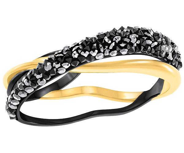 Swarovski Swarovski Guidance Ring, Black, Mixed Plating Teal