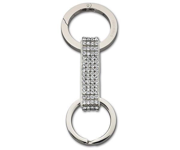 Swarovski Swarovski Alice Key Ring, White, Stainless Steel White Stainless Steel