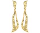 Swarovski Swarovski Leaf Pierced Earrings Orange Gold-plated