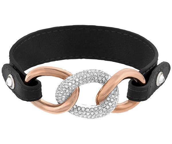 Swarovski Swarovski Bound Leather Bracelet White