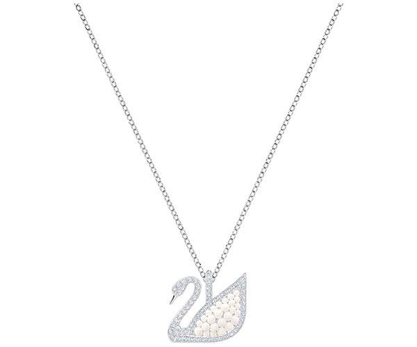 Swarovski Swarovski Iconic Swan Pendant, White, Rhodium Plating White Rhodium-plated