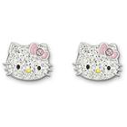 Swarovski Hello Kitty Pink Bow Pierced Earrings