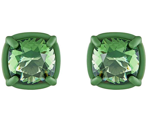 Swarovski Swarovski Atelier Swarovski By Rosie Assoulin, Jewel-y Mchue-y Small Pierced Earrings Green Rhodium-plated