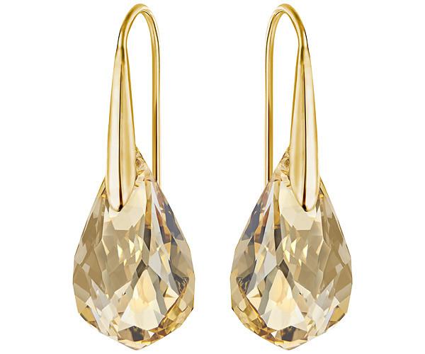 Swarovski Swarovski Energic Pierced Earrings Brown Gold-plated