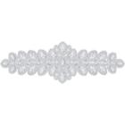 Swarovski Baron Hair Clip, White, Palladium Plating
